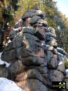 Felsentürme am Wiesenhaus bei Carlsfeld im Vogtland, Sachsen, (D) (1) 22. Februar 2012 (Eibenstocker-Granit).JPG